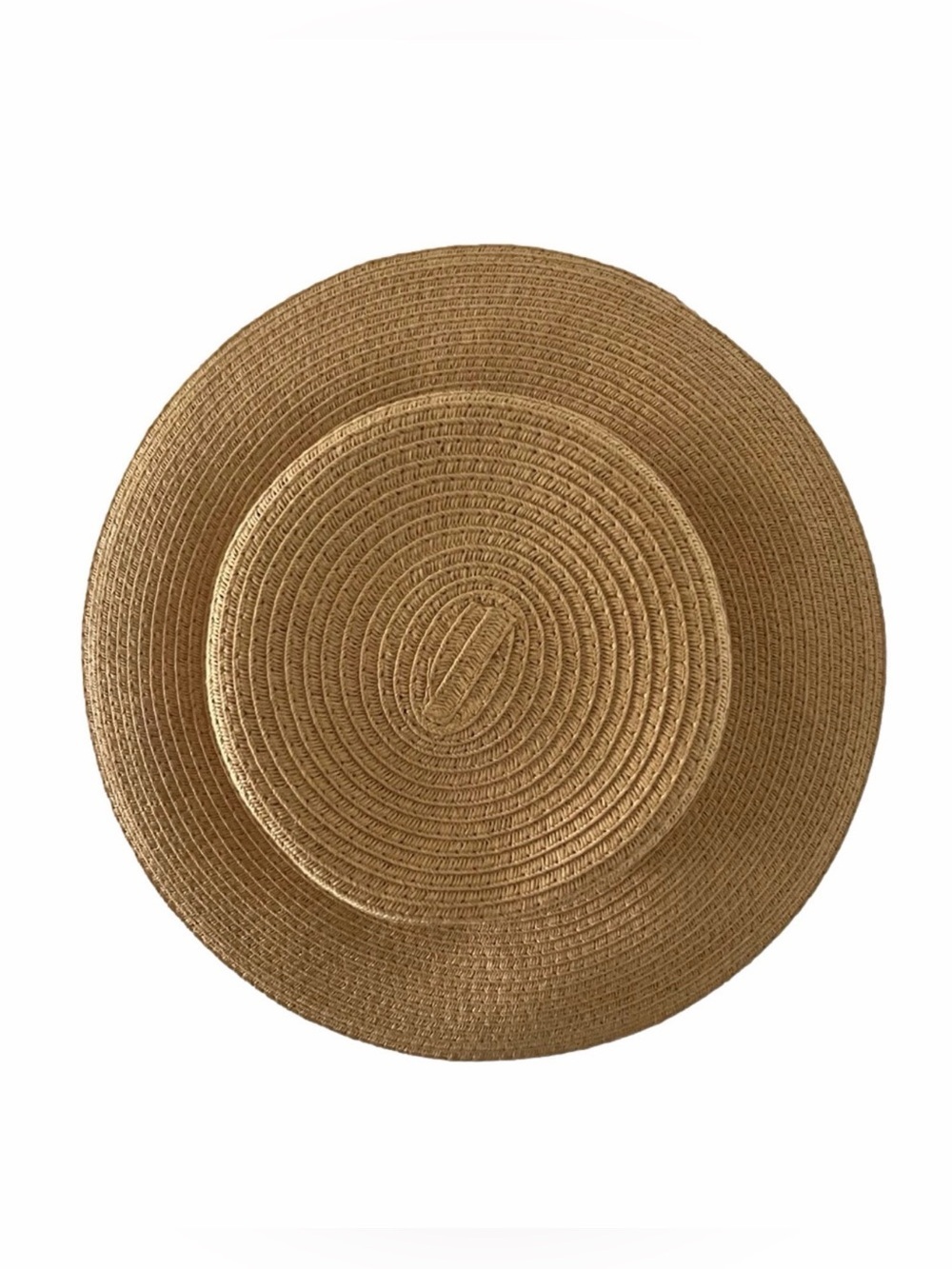 Old Navy Paper Straw Wide Brim Sun Hat Tan S/M Beach Boho - Picture 6 of 10